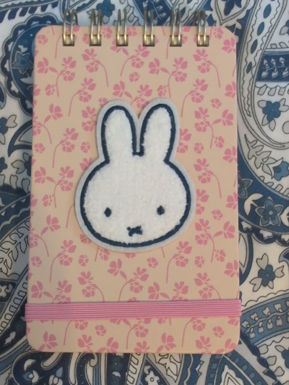 Miffy Spiral Notebook - Pink Floral